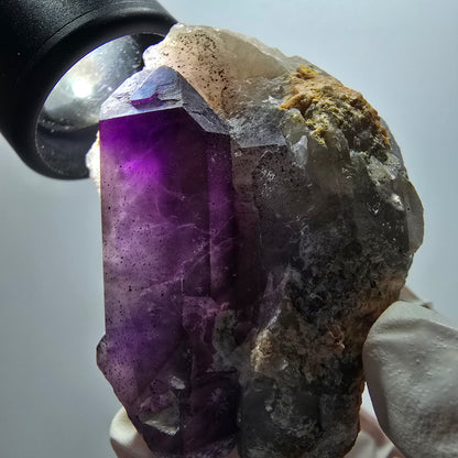 Seltene Skelett Phantom Amethyst Doppelender Stufe Goboboseb, Namibia 59*46*35mm #12983