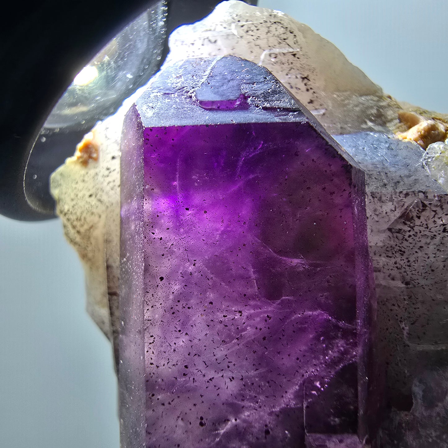 Seltene Skelett Phantom Amethyst Doppelender Stufe Goboboseb, Namibia 59*46*35mm #12983
