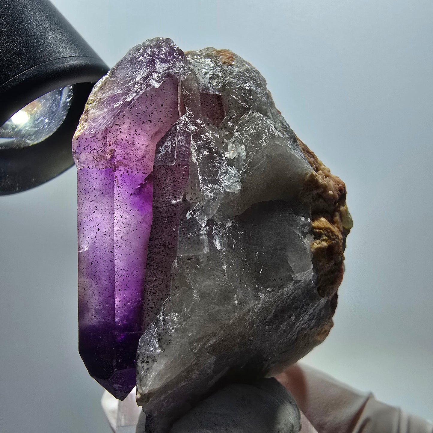 Seltene Skelett Phantom Amethyst Doppelender Stufe Goboboseb, Namibia 59*46*35mm #12983