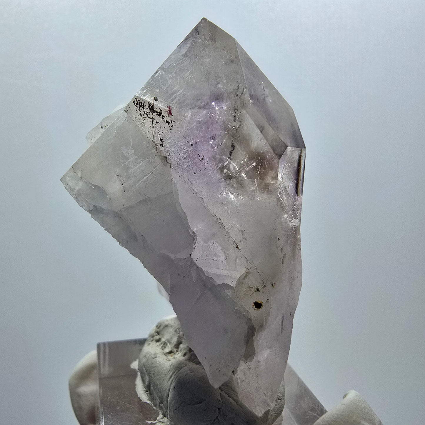 Enhydro Phantom Amethyst, 2x Blase, 5x bewegliche Partikel Streep Mine, Namibia 53*40*31mm #12984