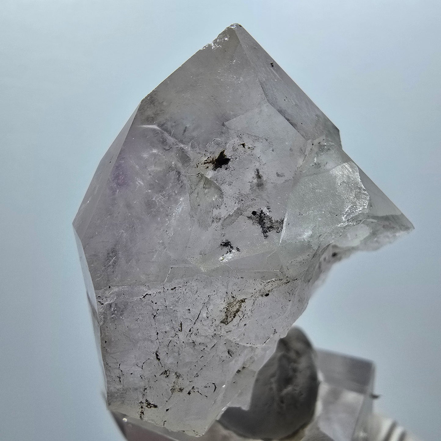 Enhydro Phantom Amethyst, 2x Blase, 5x bewegliche Partikel Streep Mine, Namibia 53*40*31mm #12984