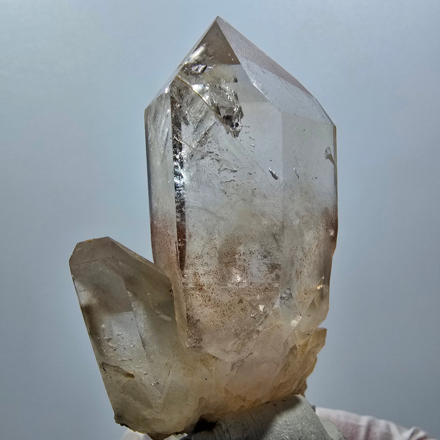 Seltene Phantom Rauchquarz Zepter Stufe Goboboseb, Namibia 62*36*26mm #12986