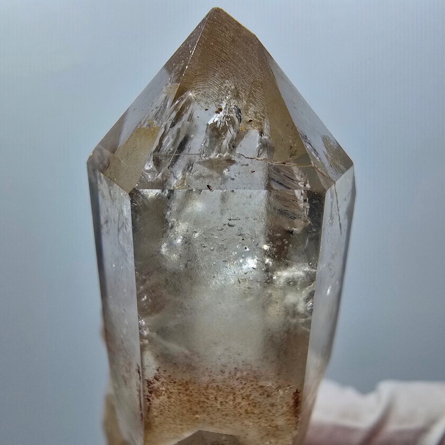 Seltene Phantom Rauchquarz Zepter Stufe Goboboseb, Namibia 62*36*26mm #12986