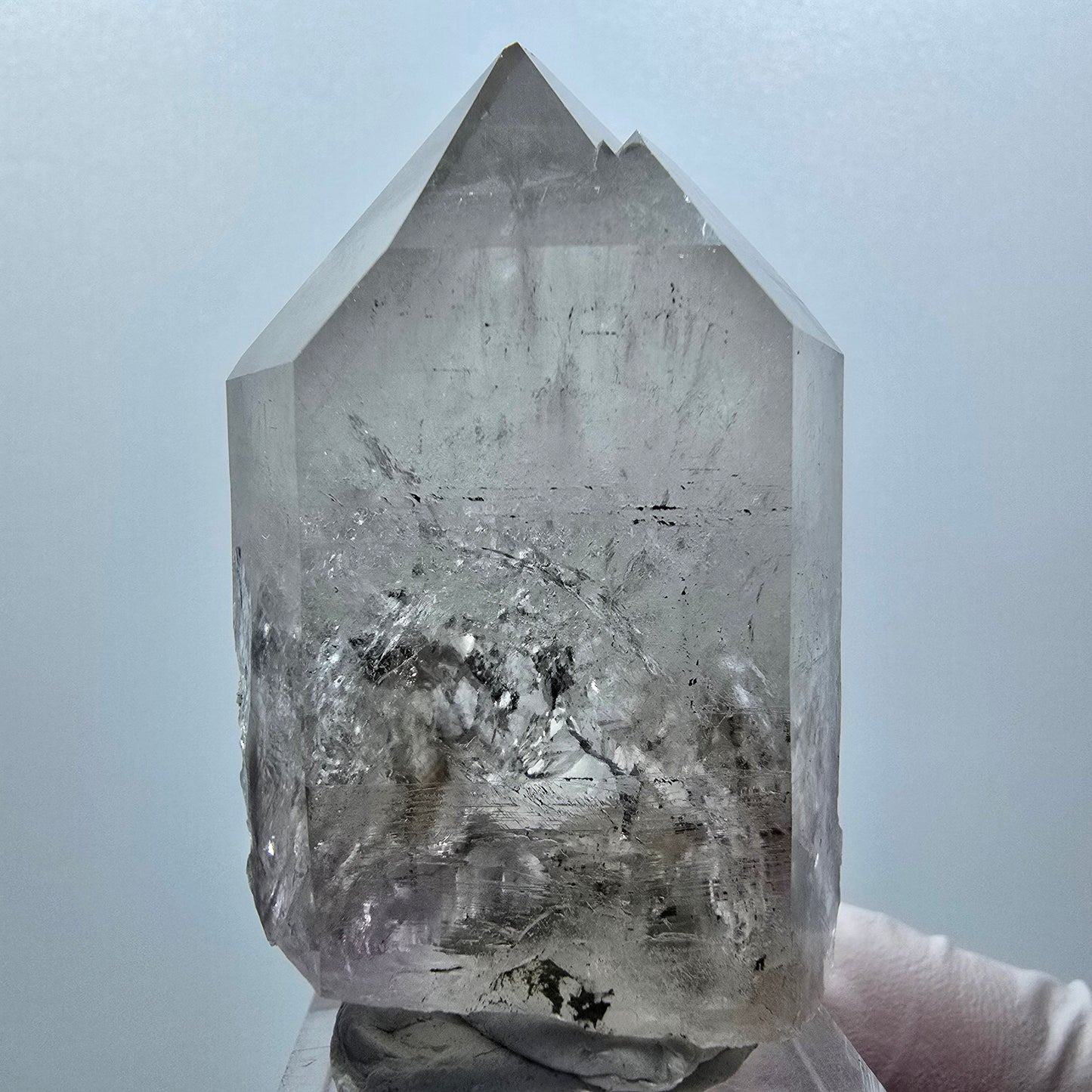 Enhydro Skelett Phantom Amethyst Spitze, 1x Blase Streep Mine Namibia 55*32*24mm #12989
