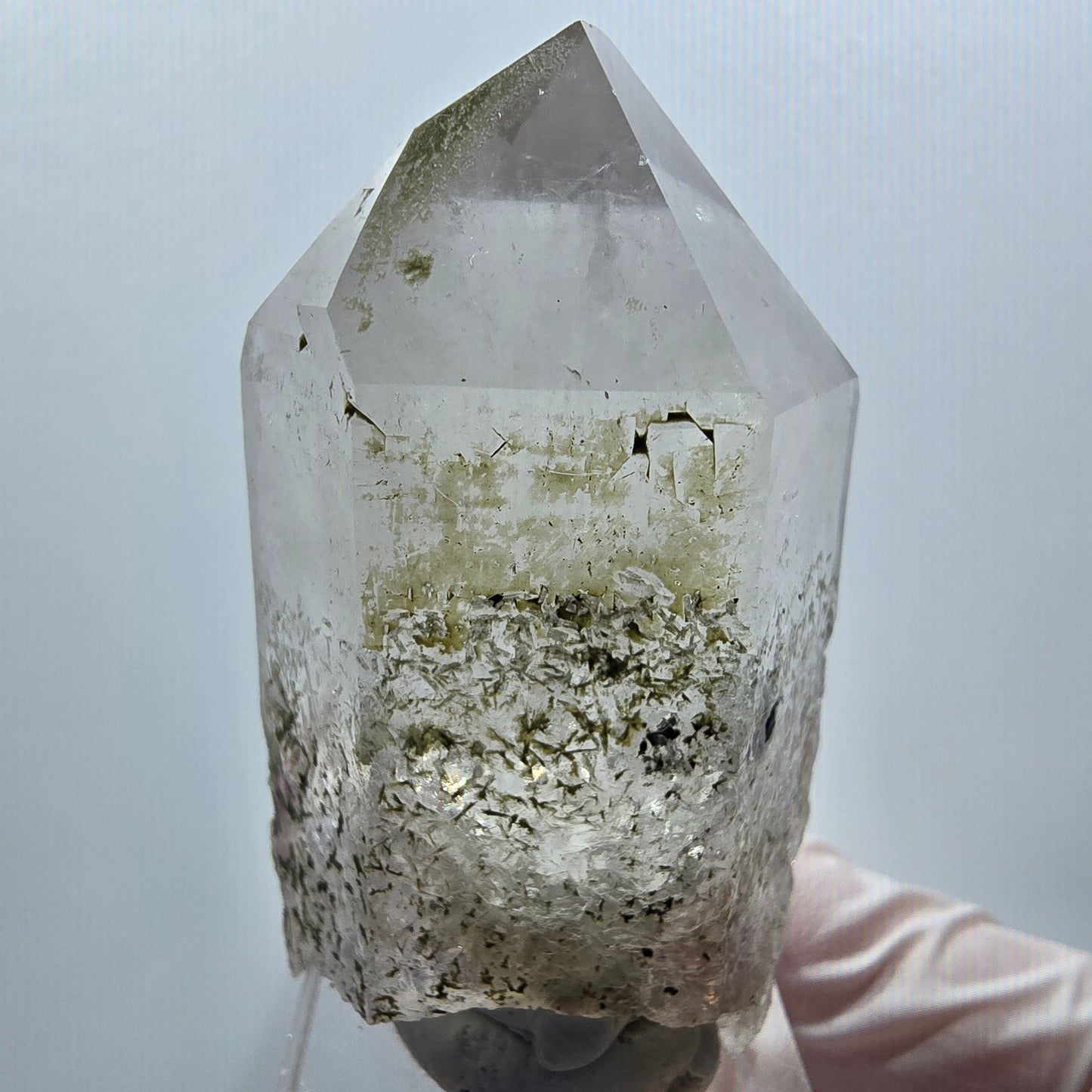 Enhydro Skelett Phantom Amethyst Spitze, 1x Blase Streep Mine Namibia 55*32*24mm #12989