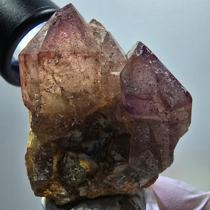 Skelett Phantom Amethyst Zepter auf Matrix Stufe Goboboseb, Namibia 49*38*33mm #12990