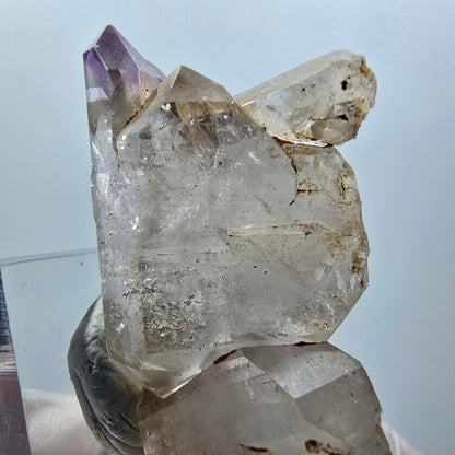 Seltene Skelett Phantom Amethyst Doppelender Spitze Goboboseb Namibia 55*24*18mm #12991