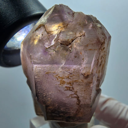 Seltene Skelett Phantom Amethyst Doppelender Spitze Goboboseb Namibia 54*40*26mm #12994