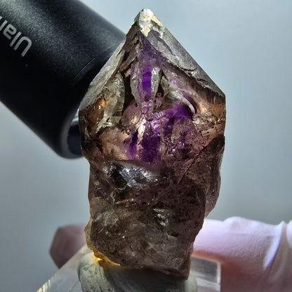 Enhydro Skelett Phantom Amethyst Spitze, 3x Blase Goboboseb, Namibia 46*27*21mm #12995