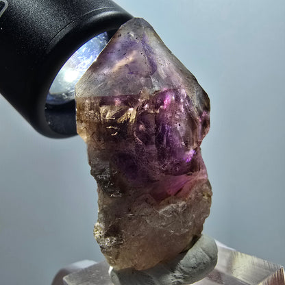 Enhydro Skelett Phantom Amethyst Spitze, 3x Blase Goboboseb, Namibia 46*27*21mm #12995