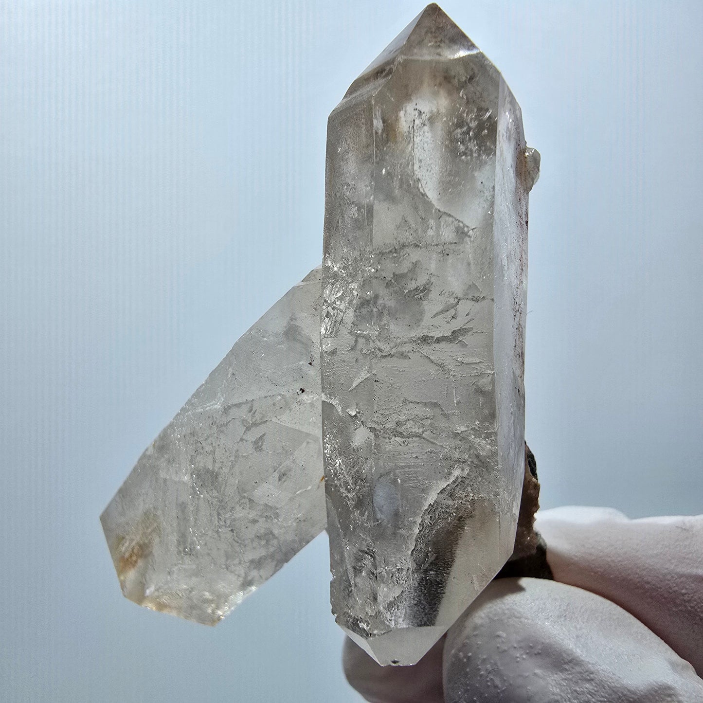 Skelett Phantom Rauchquarz Doppelender Stufe Goboboseb, Namibia 54*40*20mm #12998