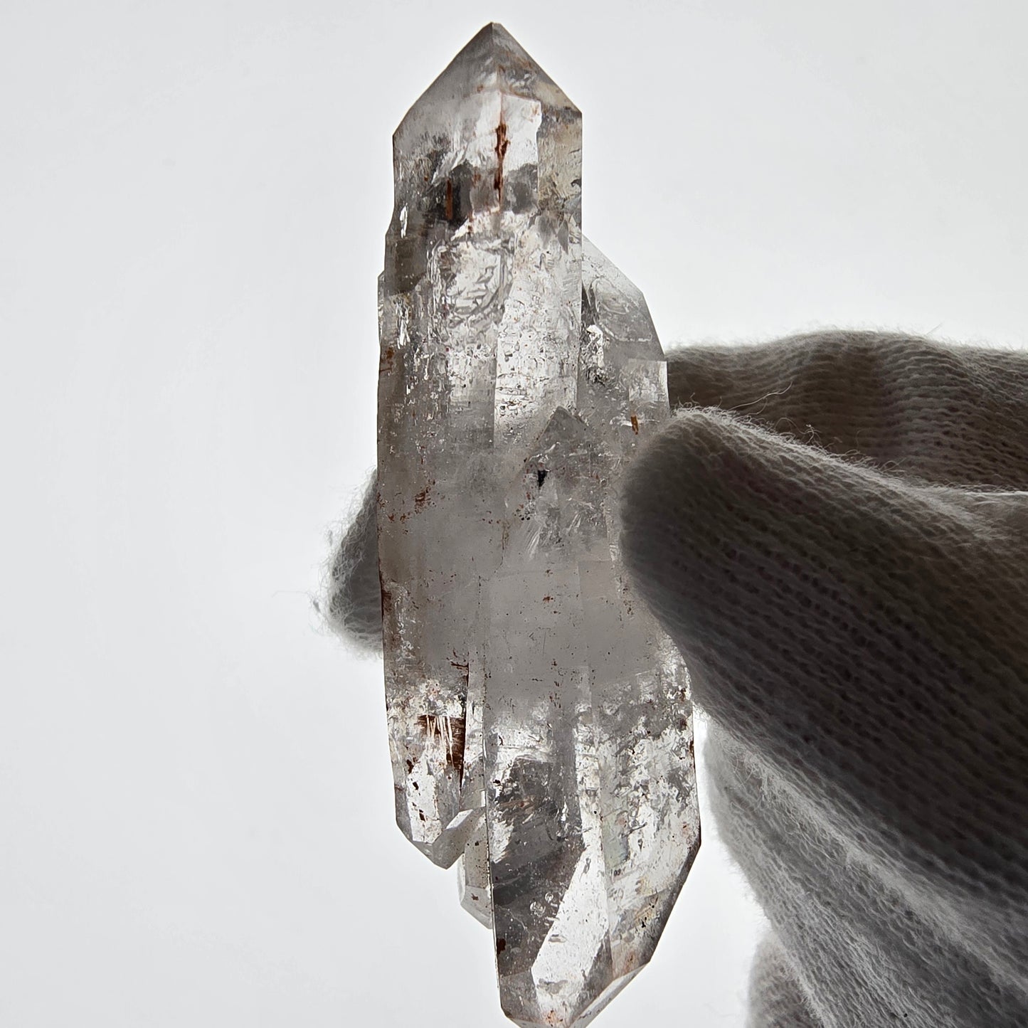 Skeleton Phantom Smoky Quartz DT Scepter Valentine Pocket, Namibia 58*29*16mm 