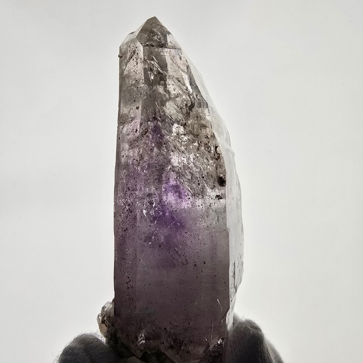 Enhydro Skeleton Amethyst DT Scepter 4x Bubble Valentine Pocket Gobobs. Namibie 119 x 40 x 34 mm 