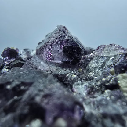 Cube de fluorite fantôme, spécimen d'orthose, Erongo, Namibie, 52 x 41 x 30 mm 