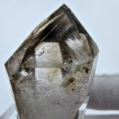 Enhydro Phantom Rauchquarz Zepter Spitze 1x Blase Goboboseb, Namibia 39*29*22mm