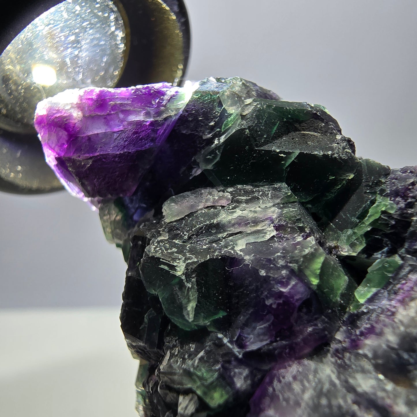 Große Fluorit Würfel Stufe, grün lila zonal Erongo Namibia 105*68*48mm