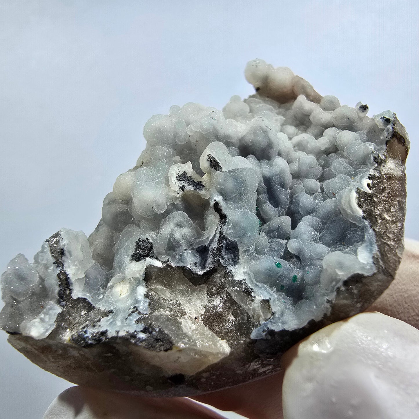 Seltene Shattuckit Kugel, Dioptas Stufe auf Matrix Kaokoveld, Namibia 46*29*13mm #13010