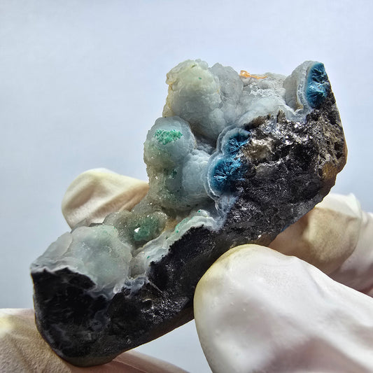 Seltene Shattuckit Kugel, Dioptas Stufe auf Matrix Kaokoveld, Namibia 48*21*20mm #13015