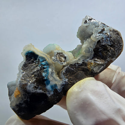 Seltene Shattuckit Kugel, Dioptas Stufe auf Matrix Kaokoveld, Namibia 48*21*20mm #13015