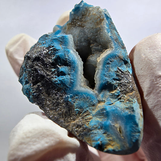 Seltene Shattuckit Kugel Stufe auf Matrix Kaokoveld, Namibia 41*23*17mm #13016