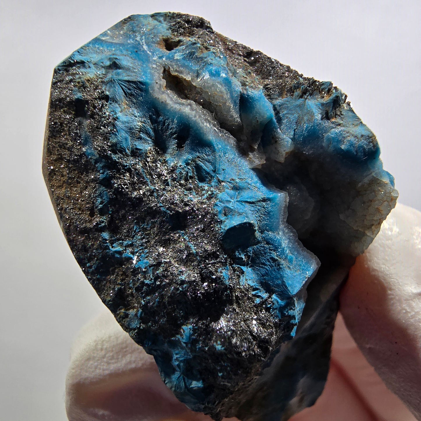 Seltene Shattuckit Kugel Stufe auf Matrix Kaokoveld, Namibia 41*23*17mm #13016