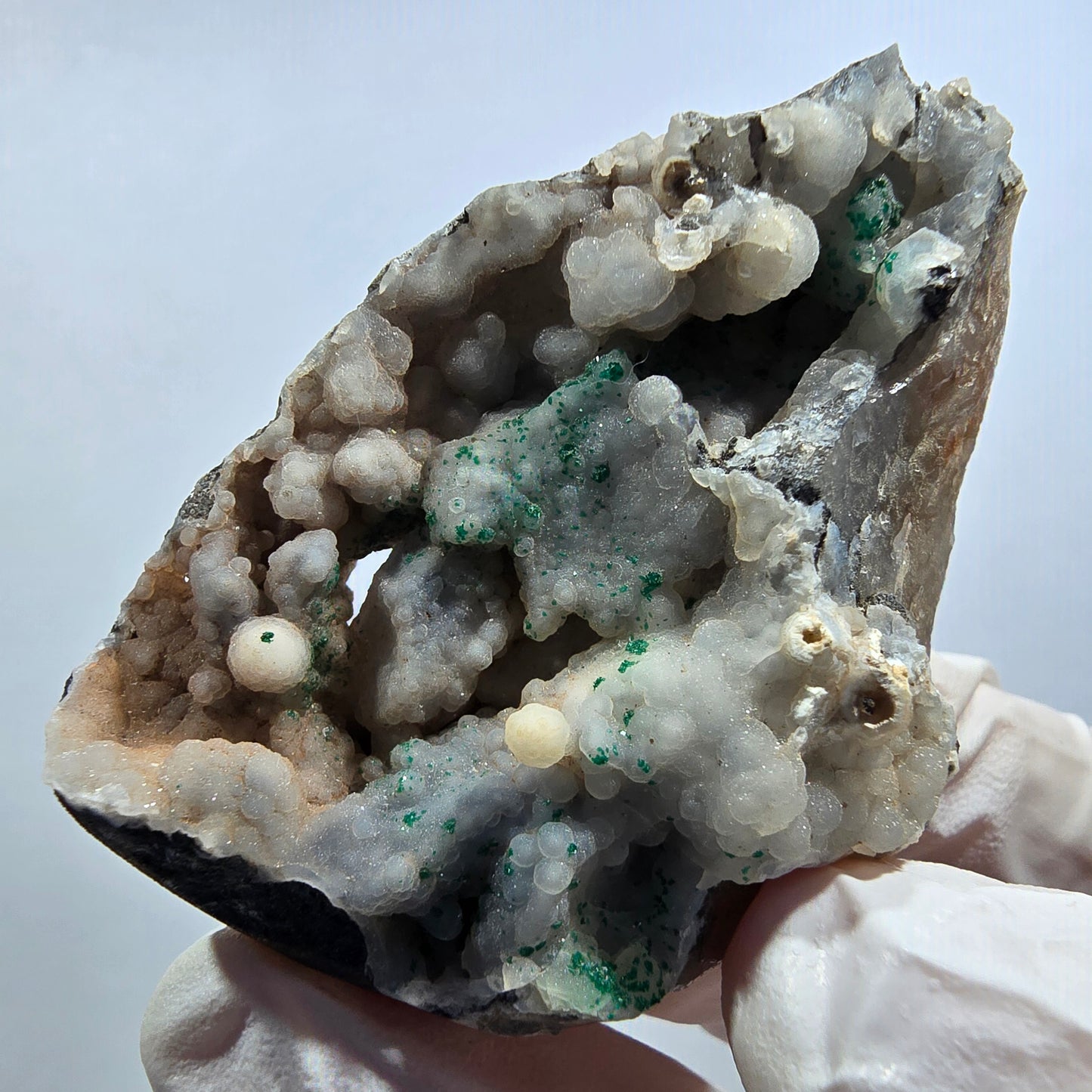 Seltene Shattuckit Kugel, Dioptas Stufe auf Matrix Kaokoveld, Namibia 51*42*17mm #13018