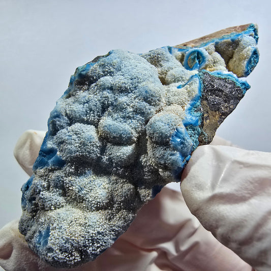 Seltene Shattuckit Kugel Stufe auf Matrix Kaokoveld, Namibia 75*26*27mm #13019