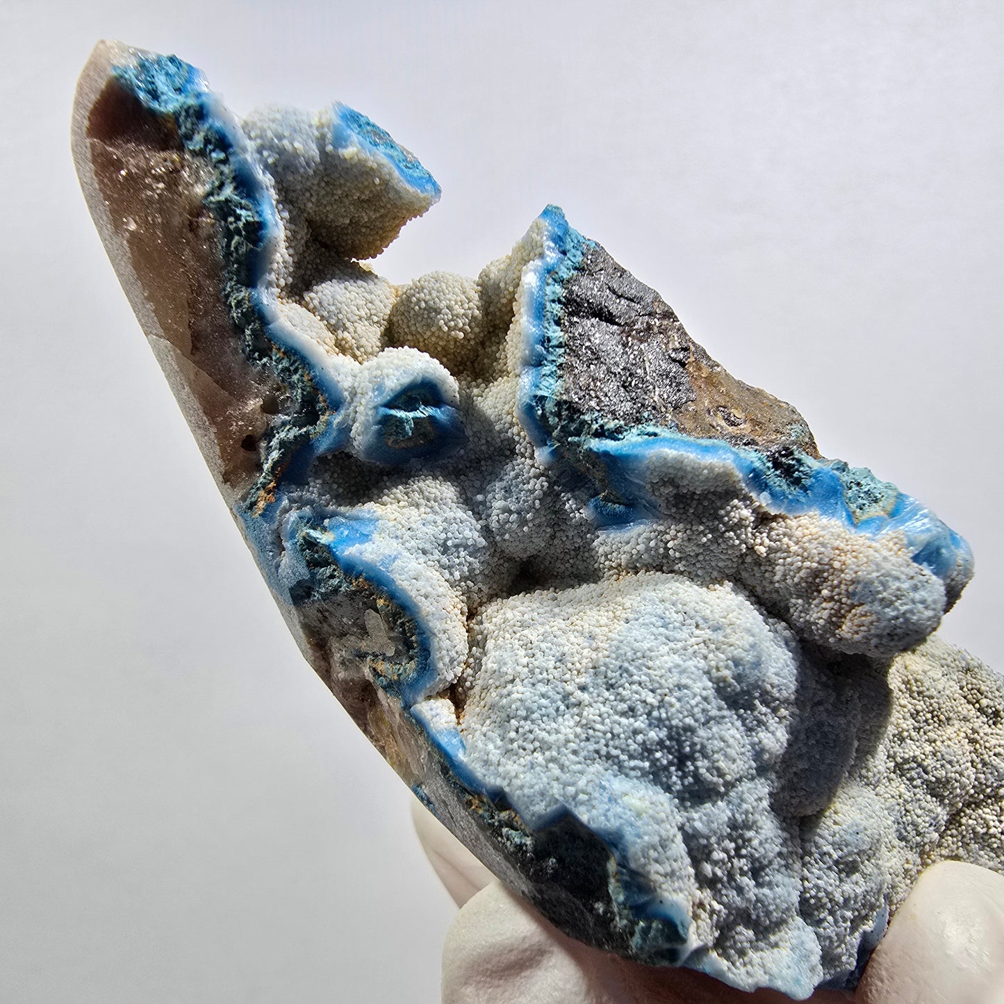 Seltene Shattuckit Kugel Stufe auf Matrix Kaokoveld, Namibia 75*26*27mm #13019