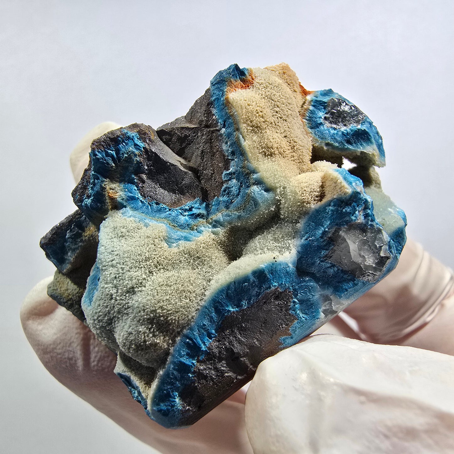 Seltene Shattuckit Kugel Stufe auf Matrix Kaokoveld, Namibia 42*26*20mm #13022
