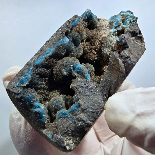 Seltene Shattuckit Kugel Stufe auf Matrix Kaokoveld, Namibia 55*29*24mm #13023