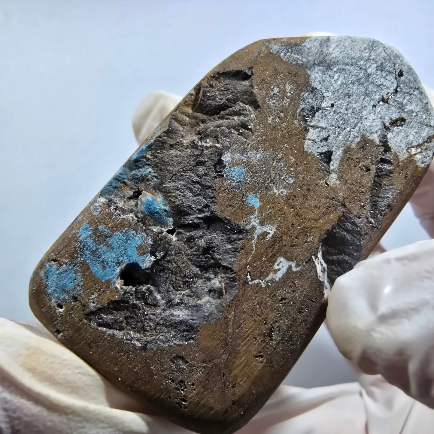 Seltene Shattuckit Kugel Stufe auf Matrix Kaokoveld, Namibia 55*29*24mm #13023