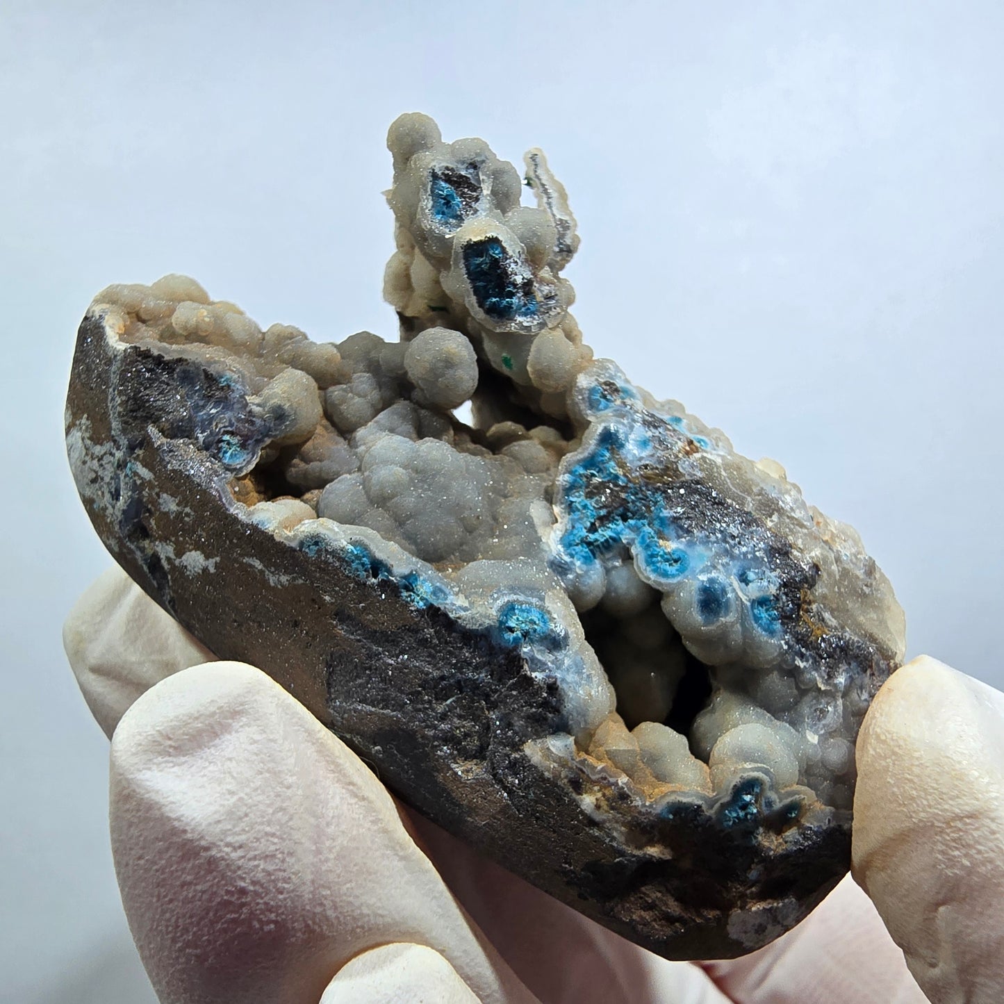 Seltene Shattuckit Kugel, Dioptas Stufe auf Matrix Kaokoveld, Namibia 58*30*39mm #13024