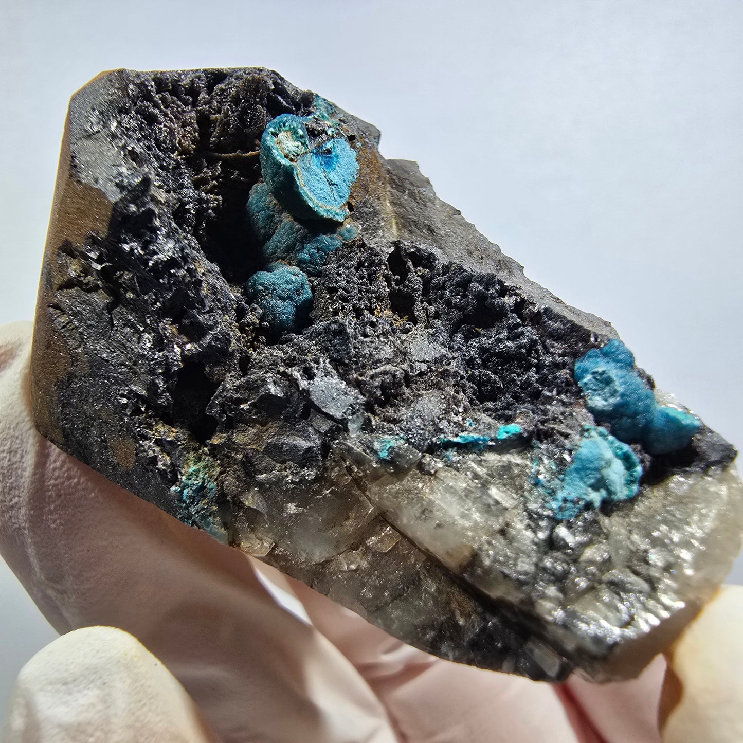 Seltene Shattuckit Kugel Stufe auf Matrix Kaokoveld, Namibia 41*30*25mm #13025