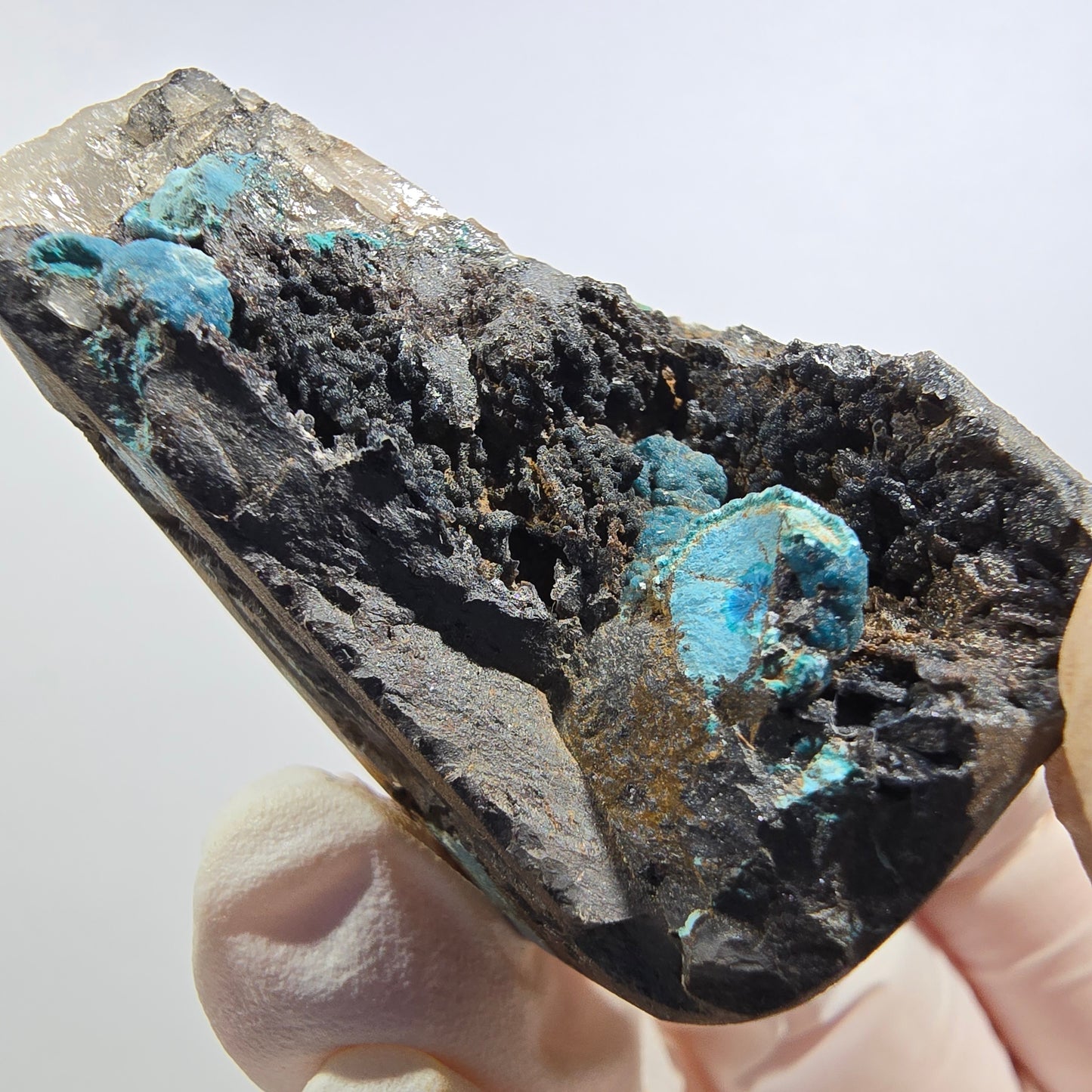 Seltene Shattuckit Kugel Stufe auf Matrix Kaokoveld, Namibia 41*30*25mm #13025