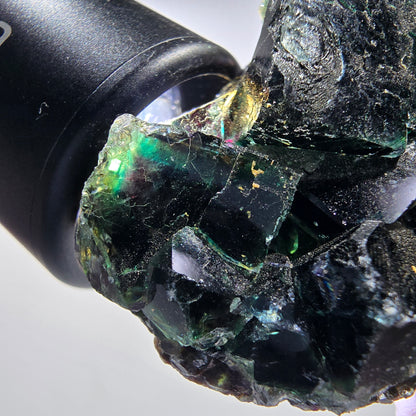Seltene Phantom Fluorit Würfel Stufe, grün lila Okorusu, Namibia 59*47*17mm #13029