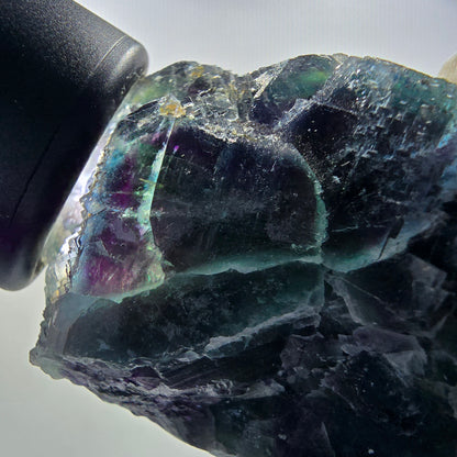 Seltene Phantom Fluorit Würfel Stufe, grün lila Okorusu, Namibia 73*48*32mm #13033