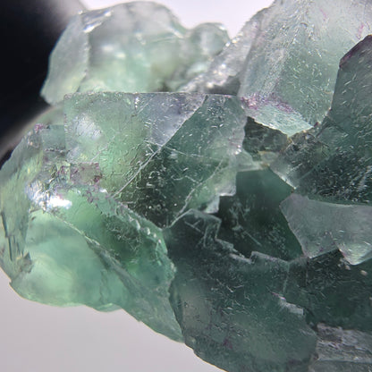 Seltene Phantom Fluorit Würfel Stufe parkettiert grün Okorusu Namibia 70*35*24mm #13034