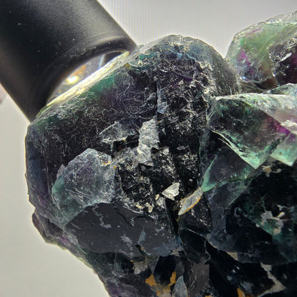 Seltene Phantom Fluorit Würfel Stufe, grün lila Okorusu, Namibia 82*74*33mm #13039