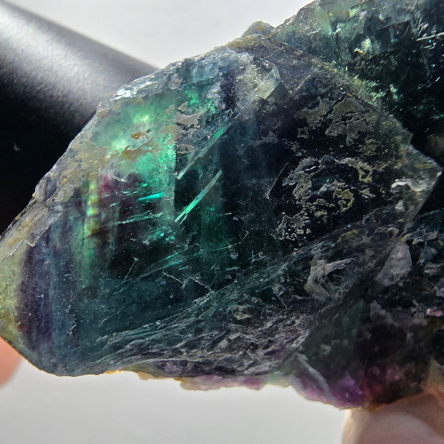 Phantom Fluorit Würfel Stufe, blau Butterfly Pocket, Okorusu, Namibia 73*56*38mm #13045