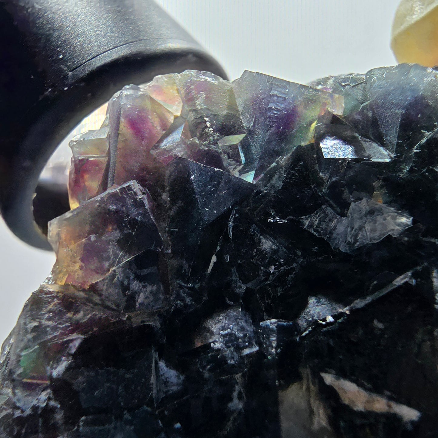 Phantom Fluorit Würfel Stufe, grün lila Okorusu, Namibia 79*55*19mm #13053