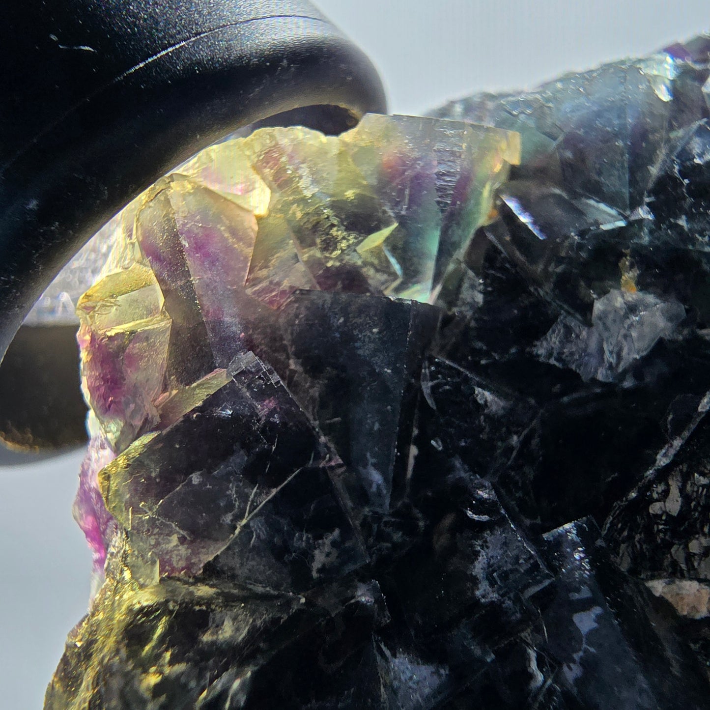Phantom Fluorit Würfel Stufe, grün lila Okorusu, Namibia 79*55*19mm #13053