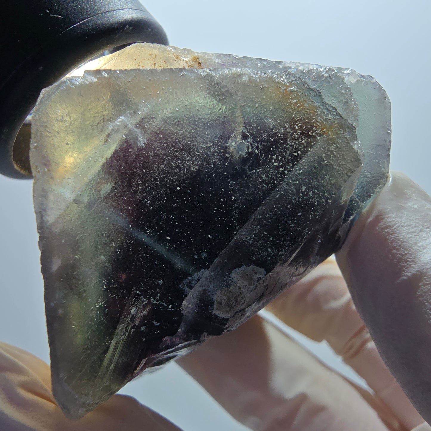 Phantom Fluorit Würfel Stufe, grün lila Okorusu, Namibia 62*58*41mm #13054