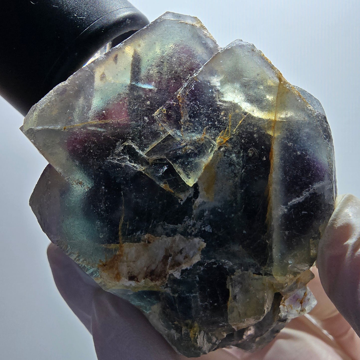 Phantom Fluorit Würfel Stufe, grün lila Okorusu, Namibia 62*58*41mm #13054