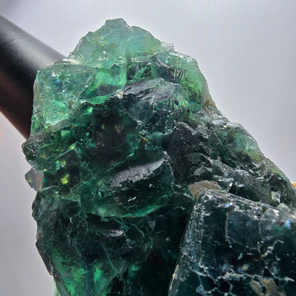 Phantom Fluorit Würfel Stufe, parkettiert grün Okorusu, Namibia 107*68*38mm #13060