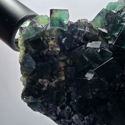 Phantom Fluorit Würfel Stufe, zonal, parkettiert Okorusu, Namibia 109*78*32mm #13063