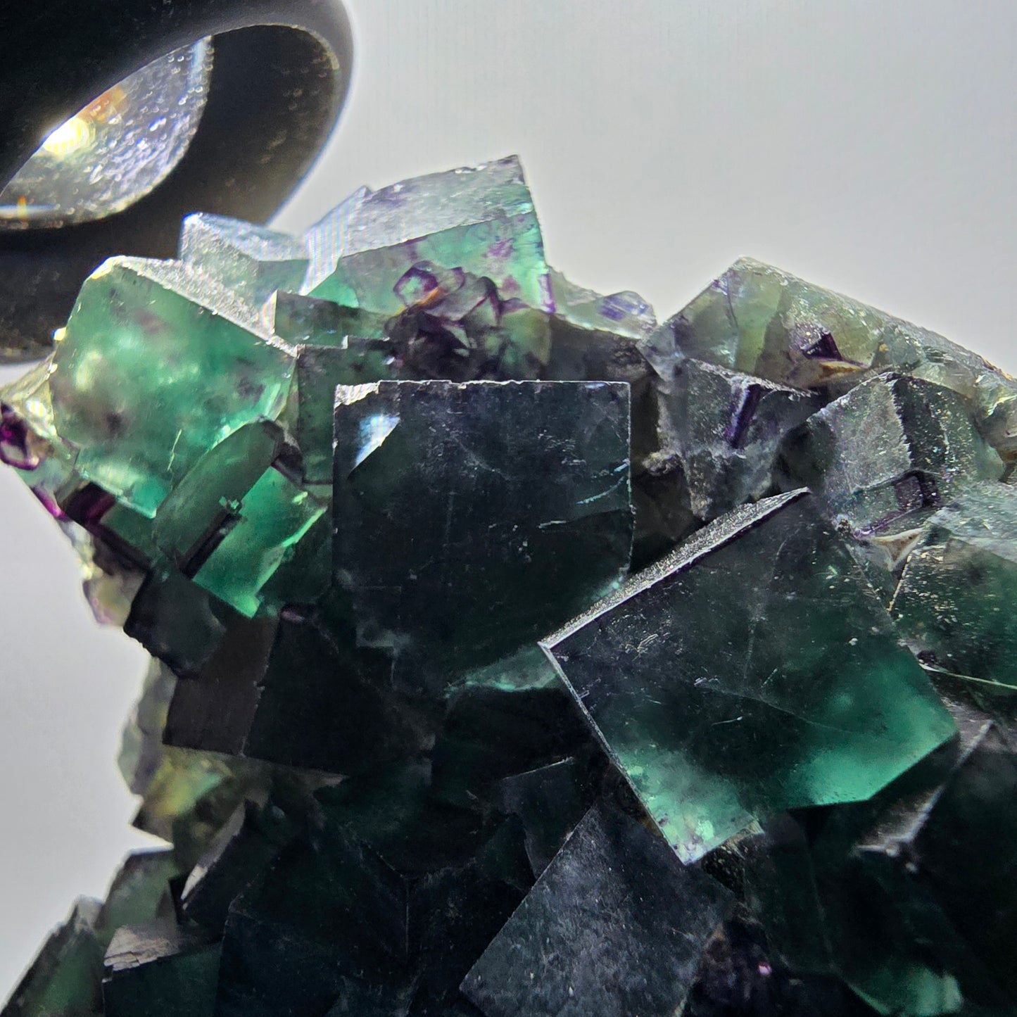 Phantom Fluorit Würfel Stufe, zonal, parkettiert Okorusu, Namibia 109*78*32mm #13063