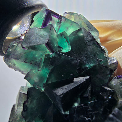Phantom Fluorit Würfel Stufe, zonal, parkettiert Okorusu, Namibia 109*78*32mm #13063