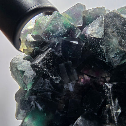 Phantom Fluorit Würfel Stufe, grün lila Okorusu, Namibia 99*66*35mm #13068
