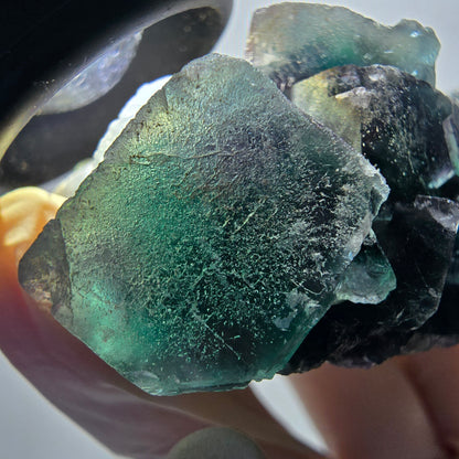 Phantom Fluorit Würfel Stufe, grün lila Okorusu, Namibia 99*66*35mm #13068