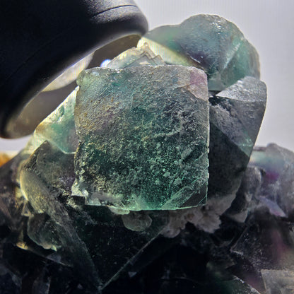 Phantom Fluorit Würfel Stufe, grün lila Okorusu, Namibia 99*66*35mm #13068